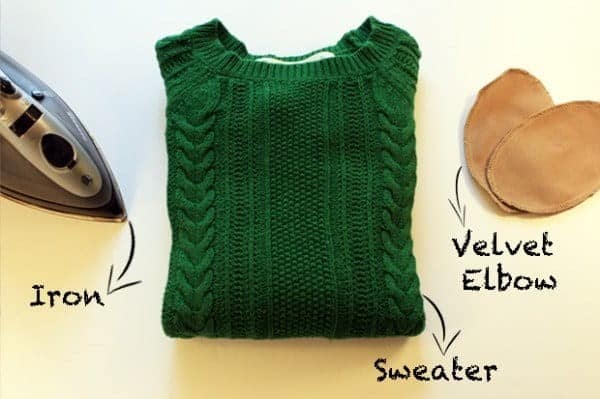 #12-DIY sweater elbow makeover