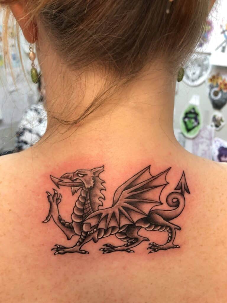 7 – Welsh Dragon Tattoo