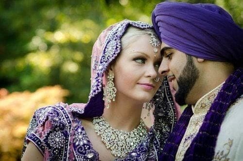 ↓ 11. Interracial Sikh Couple