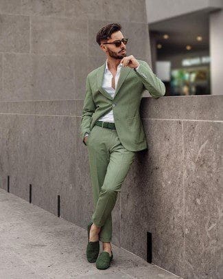 24 – Green Suit with Green Loafers