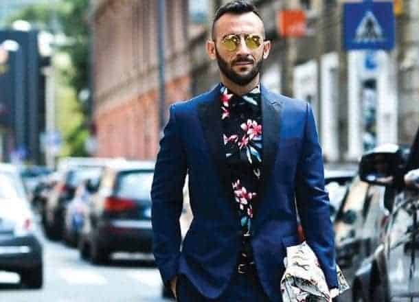 ↓ 20 – Floral Shirts with Suits