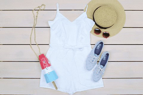 ↓ 6 – Subtle White Romper