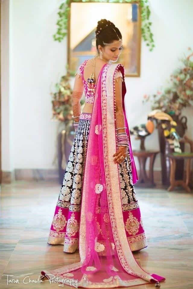 ↓ 13 – Hot Pink Designer Lehenga