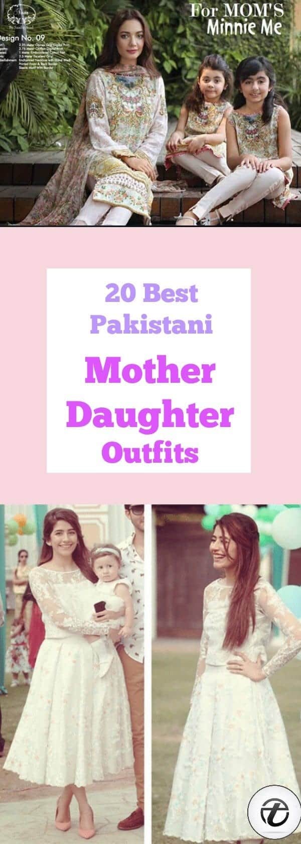 ↓ 20 – Disney Birthday Outfit for Pakistani Mother-Daughter