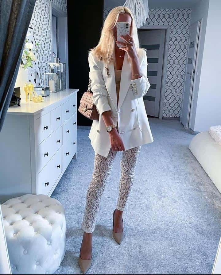 17 – White Blazer