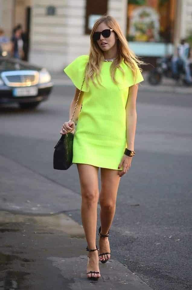 #32. Bright Colored Dress for This Year