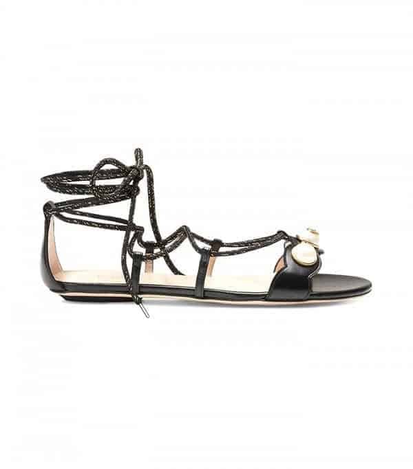 #11 – Ankle Strap Sandals with Slim Pants