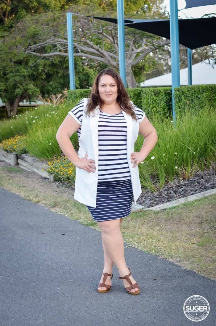 # 13 -Plus Size Women Style with Stripes