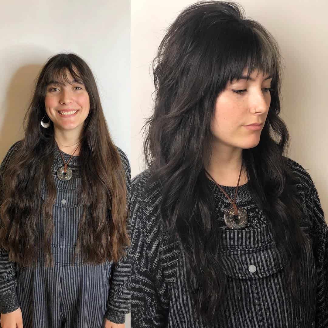 12 – Shag Haircut with Bangs