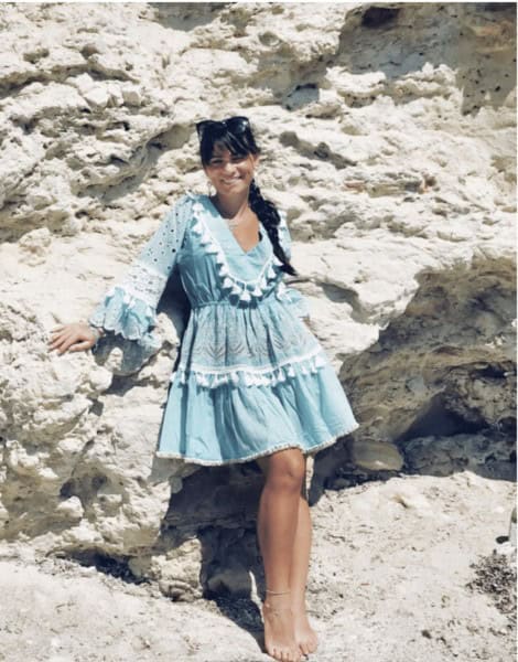 14 – V Neck Summer Frock For The Beach