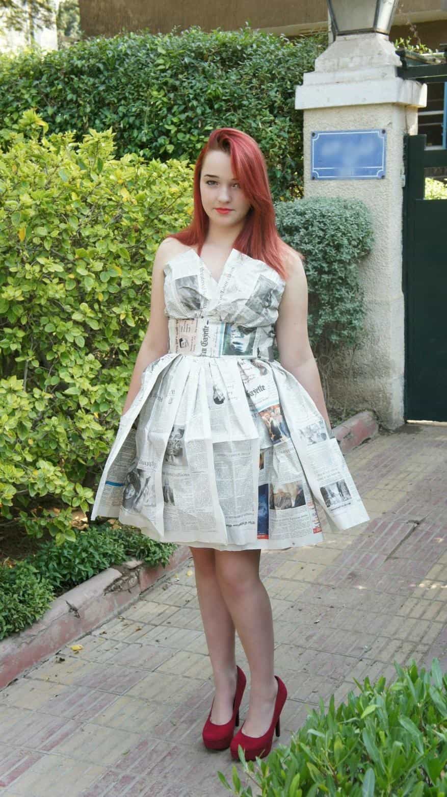 21 – Midi Paper Dress