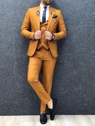 ↓ 37 – Formal Wear With Mustard Yellow Pants