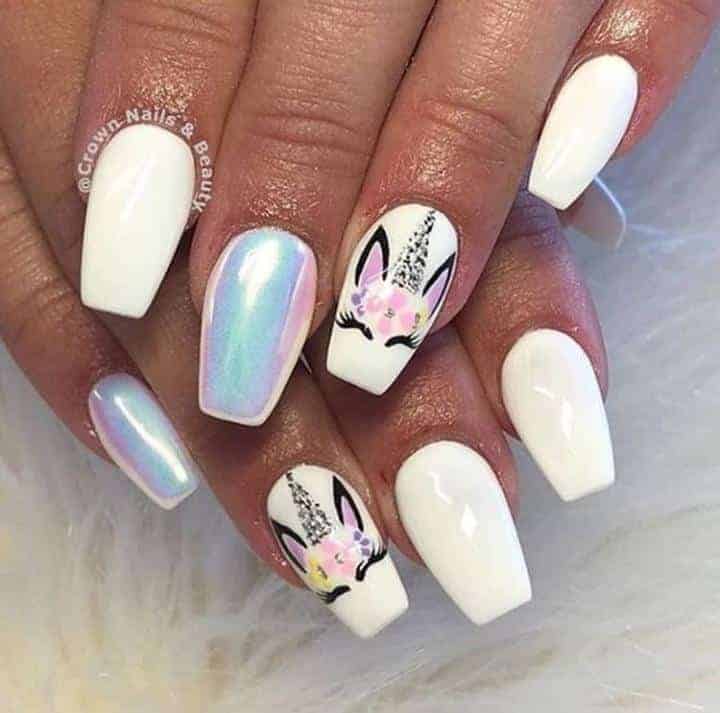 ↓ 71. Unicorn Nails