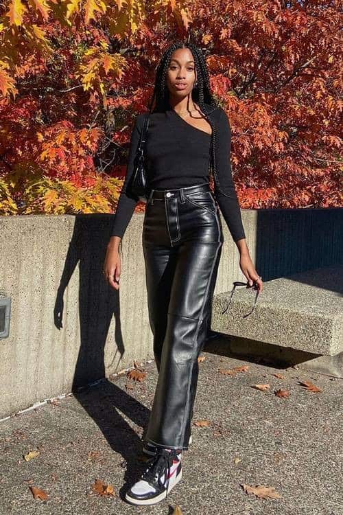 Invest in Good Quality Black Leather Pants