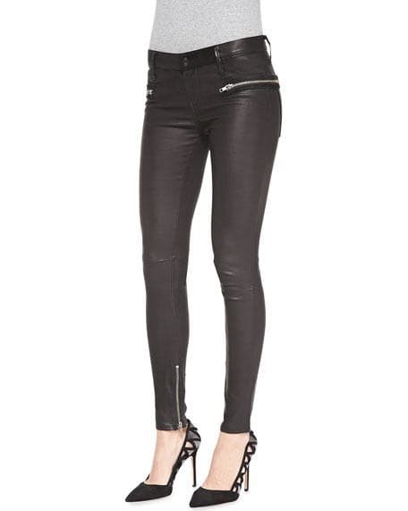 ↓ 5 – With Skinny Leather Pants