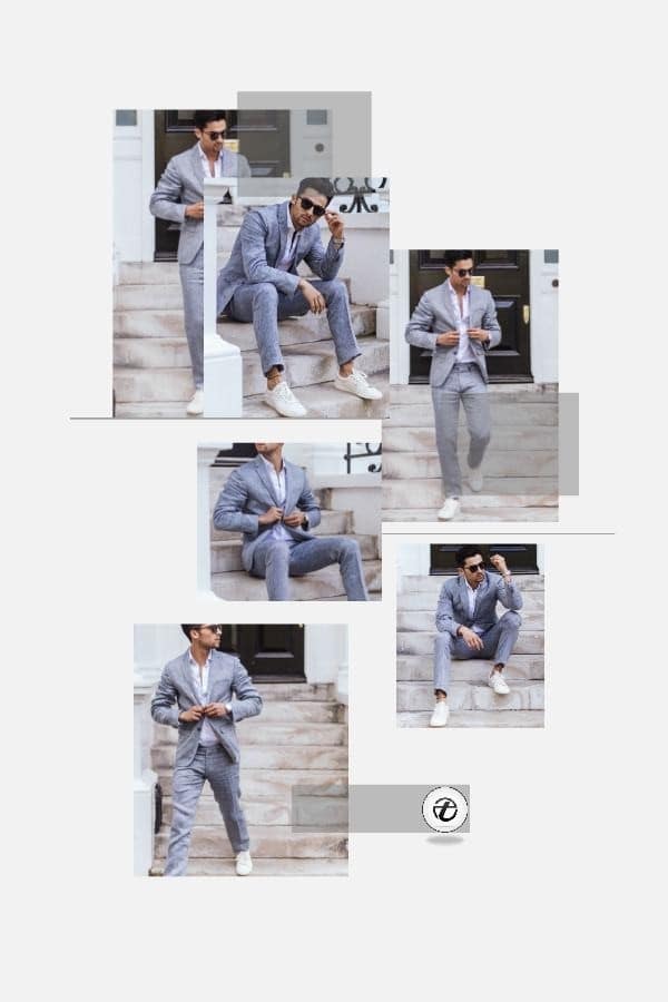 ↓6 – What Suit to Wear with White Shirt