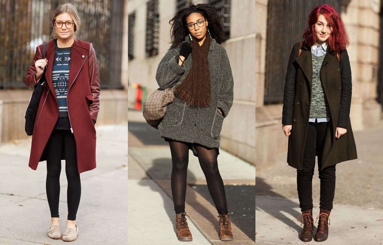 ↓ 17 – How To Wear Tights In College