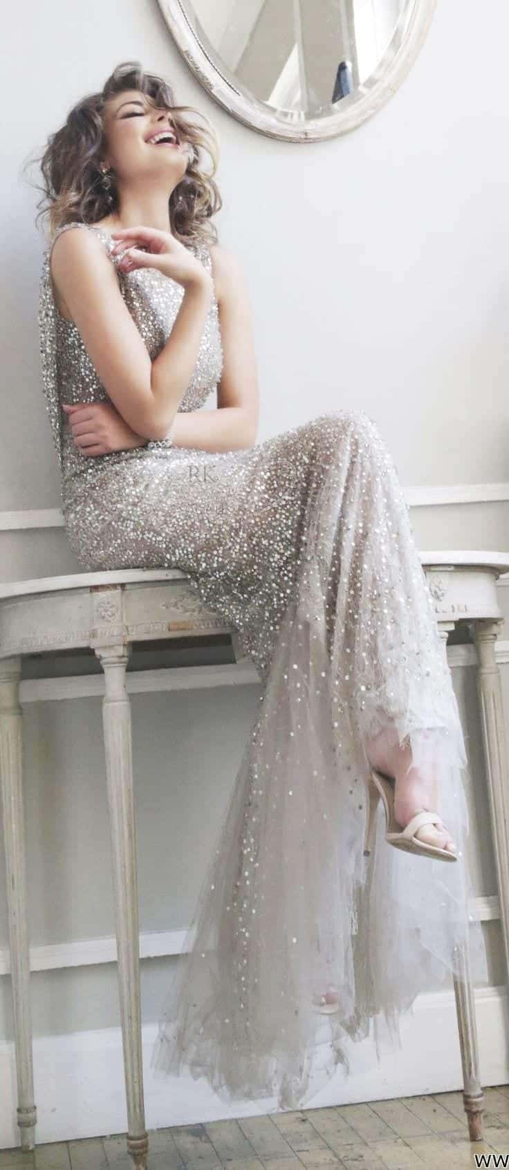 Beaded Gown For Formal Parties