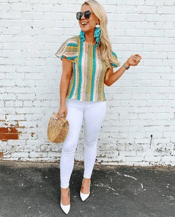 29 – Be the Chic Lady in White Jeans