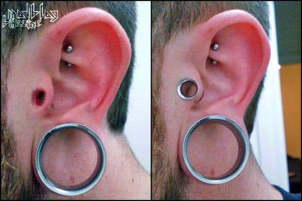 Alternative Stretched Tragus