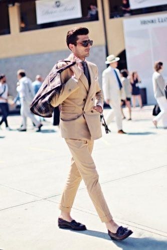 7 – How to Wear a DB Suit with Khaki Pants?