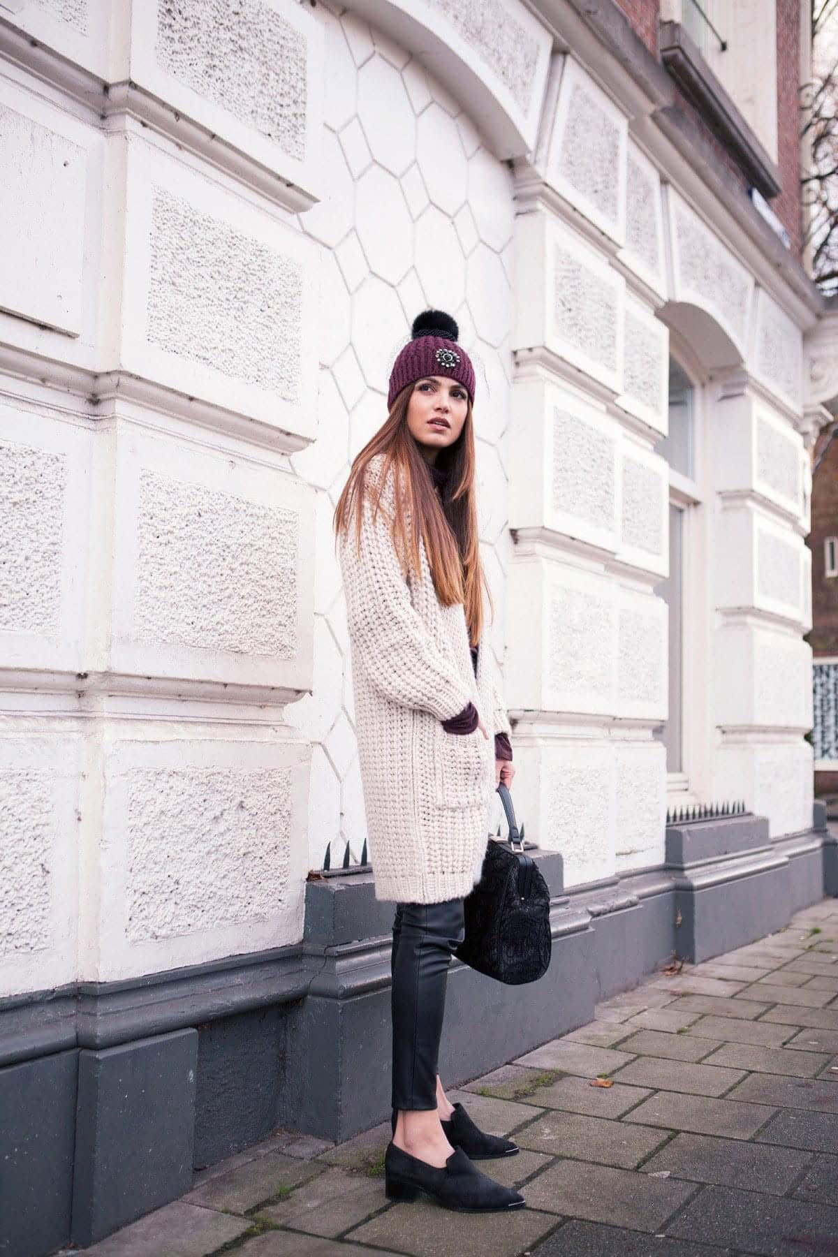 #9- Knit Sweater + Knit Beanie