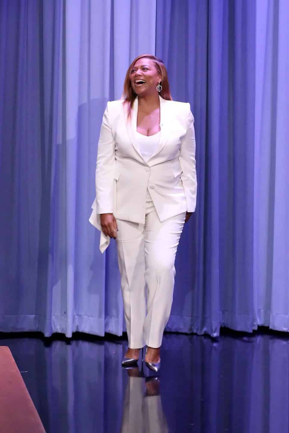 13 – Queen Latifah Stuns in All-White Suit