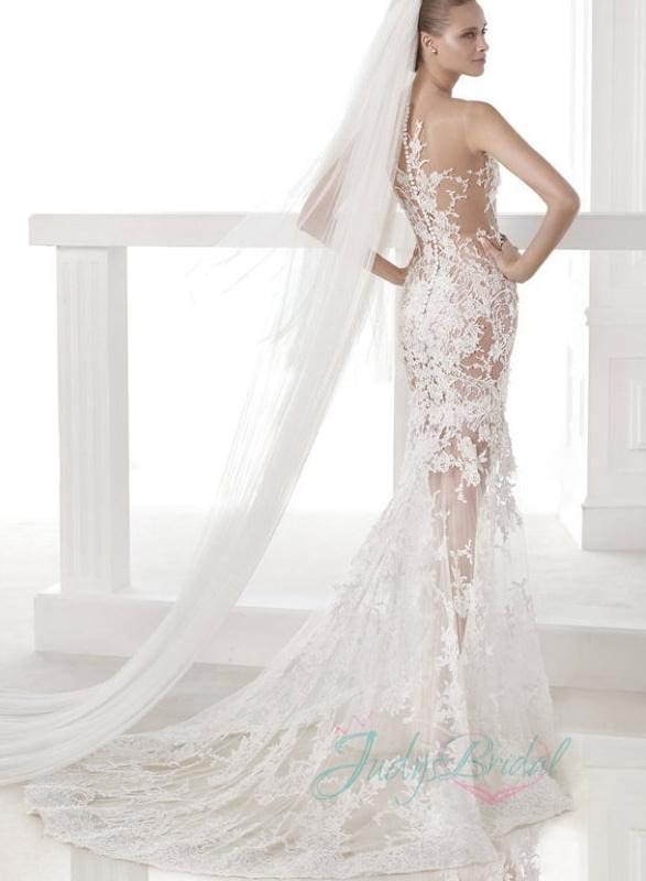 ↓ 16 – Sheer Wedding Dress