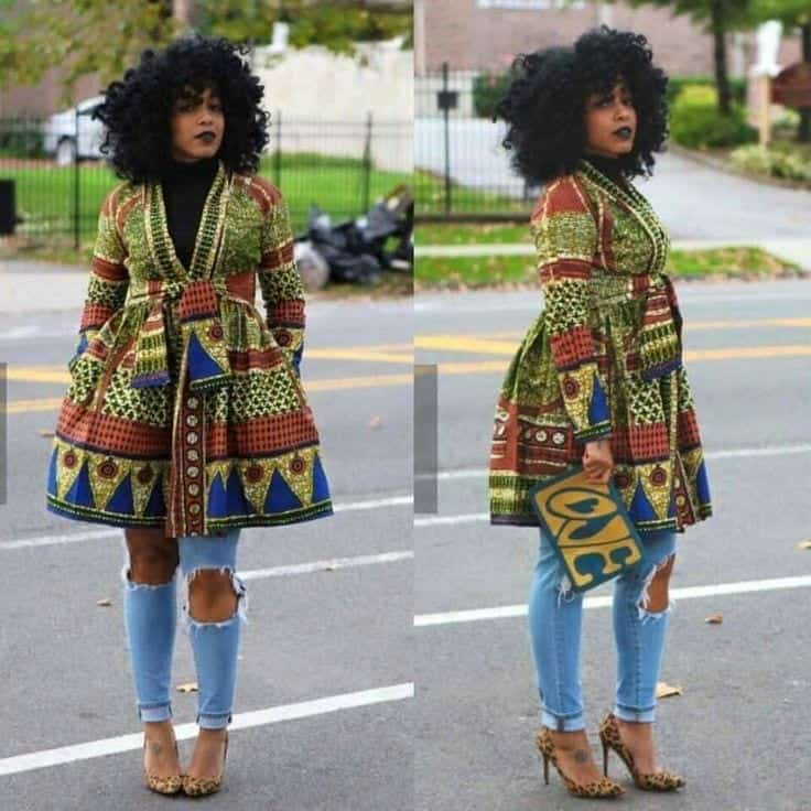 ↓ 17 – Say Hello to Winters in Kitenge Ankara Style