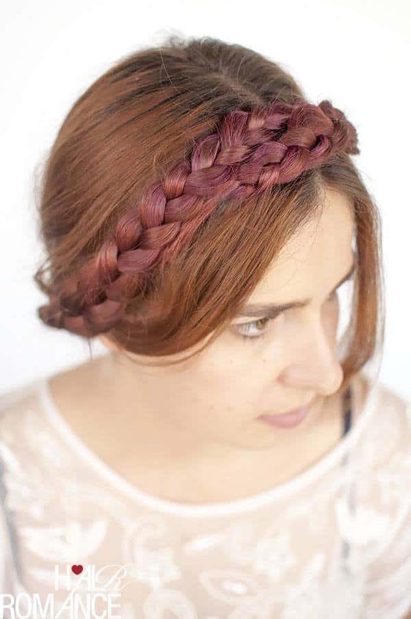 Milk Maid Purple Braid Style