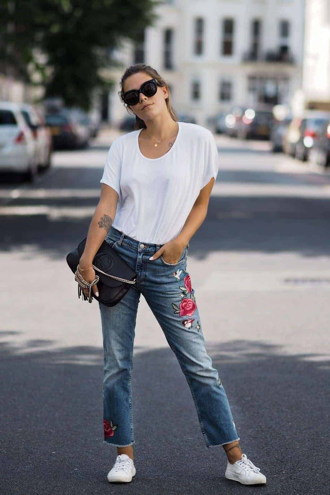 #42- With Relaxed White Tee