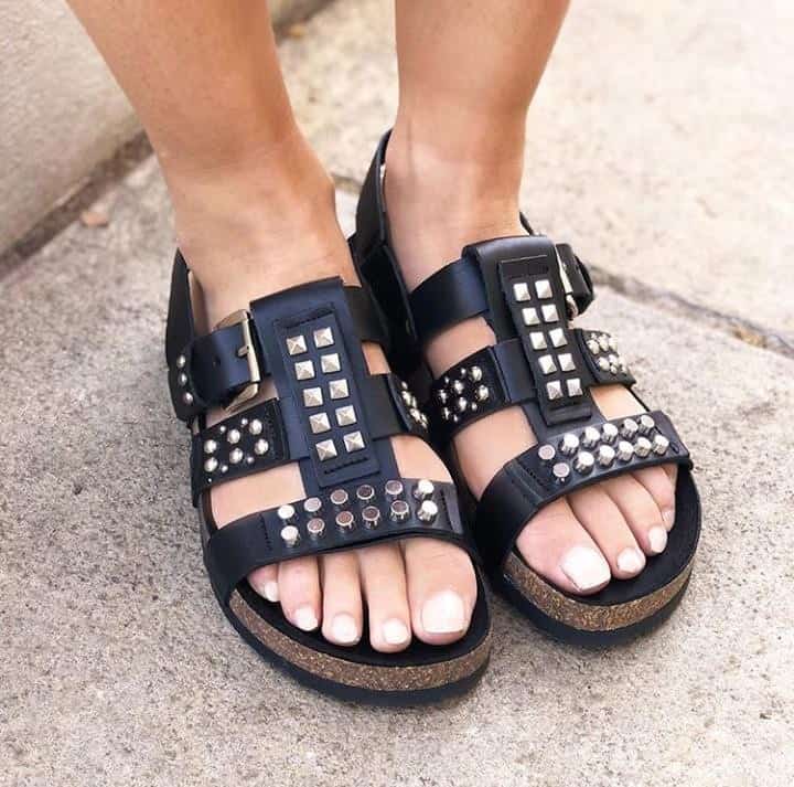 ↓ 1. Studded Sandals