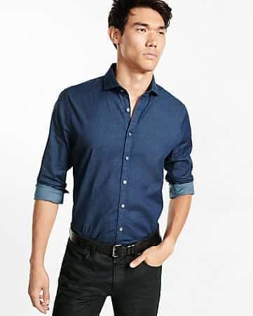 7 – Denim Dress Shirt