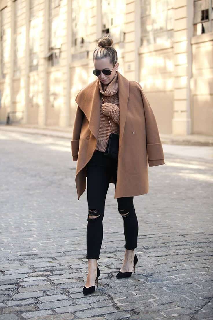 #3- Winter essentials- Camel Coats and Turtlenecks