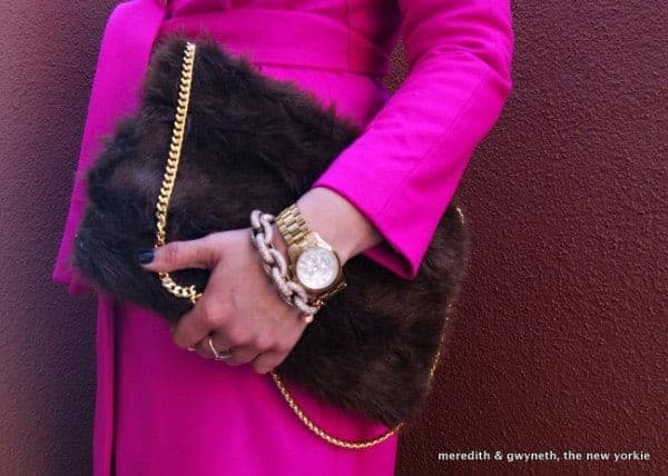 #19-DIY Faux Fur Clutch