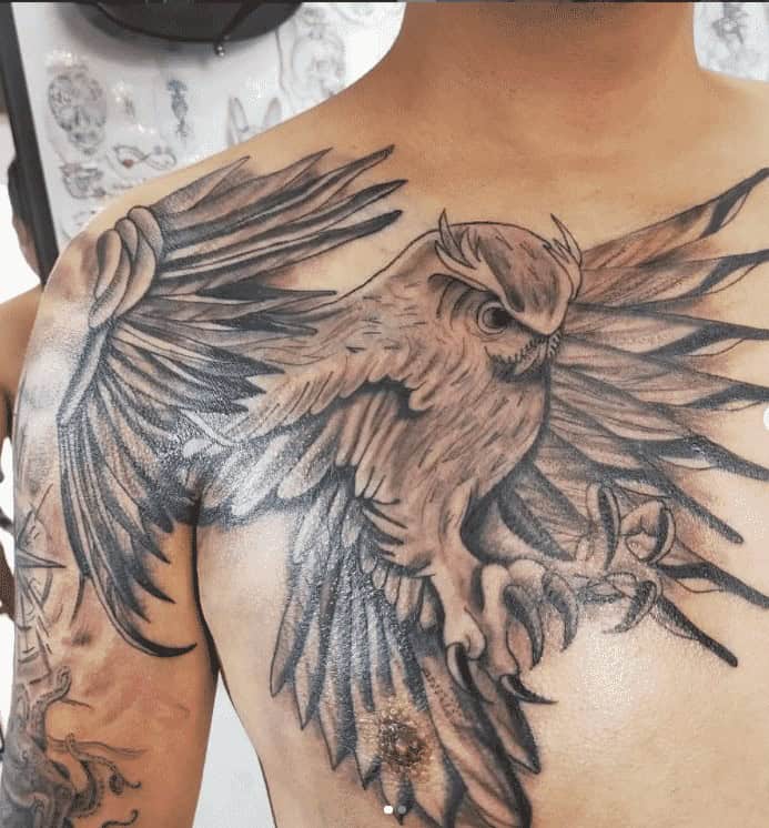 ↓ 18 – Meaning Of An Owl Tattoo In Japanese Culture