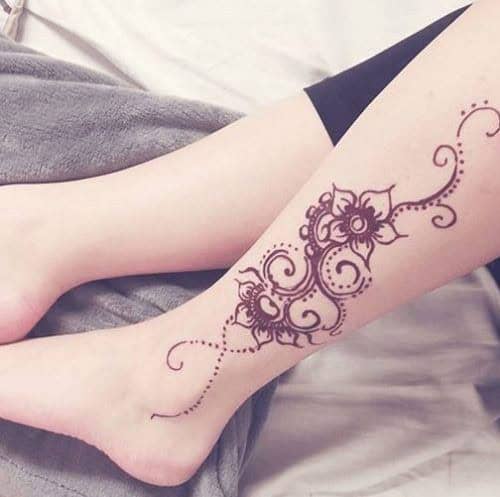 ↓ 1 – Full Leg Henna