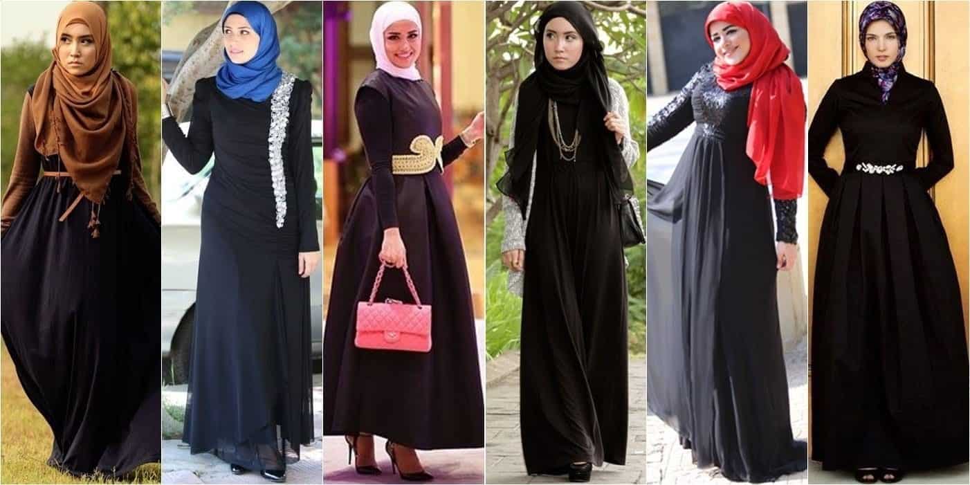 ↓ 7 – How to Wear Colorful Hijabs with Abaya