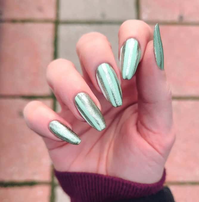 10 – Striped Nails