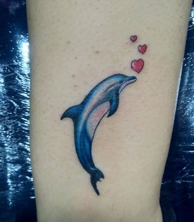 17 – Dolphin With Hearts