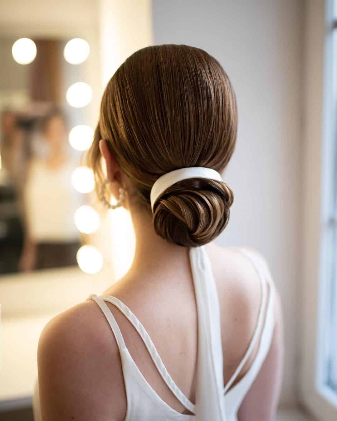 26 – Tie The Chignon Up With A Ribbon