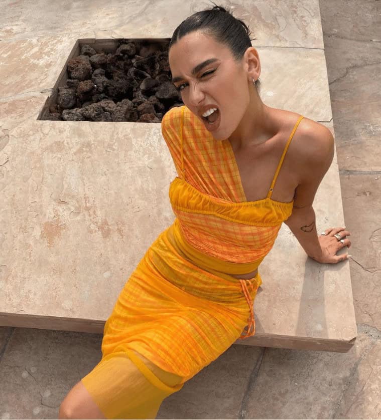 24 – Dua Lipa in a Summer/Spring Matching Set