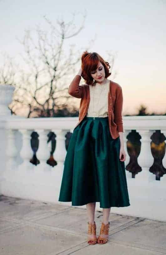 9 – Styling Emerald Green With Burnt Orange