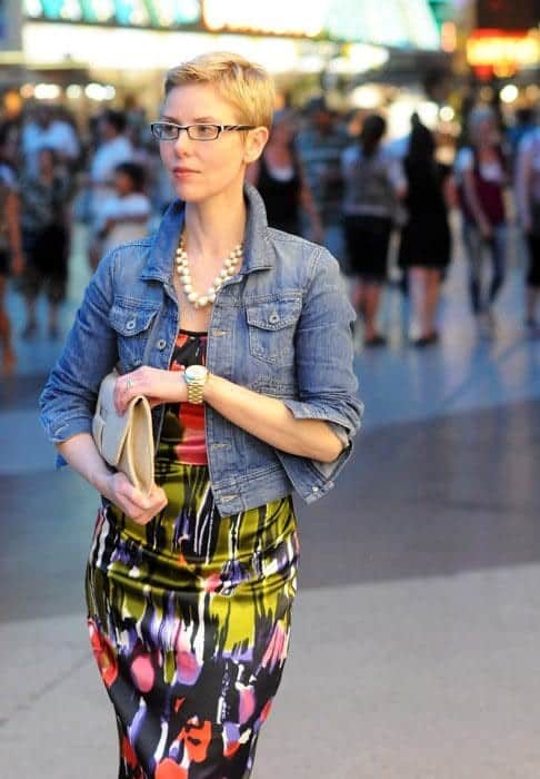 #14 – A Sassy Style with Denim Jacket