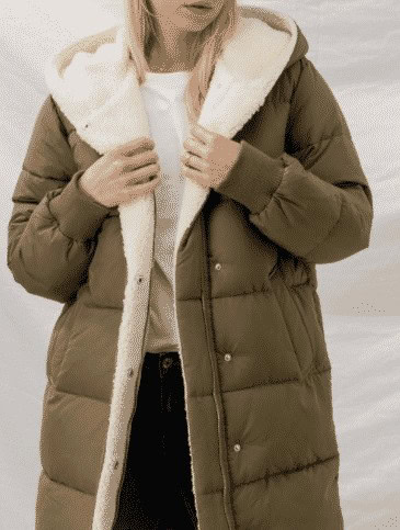 14 – Puffer Shearling Coat