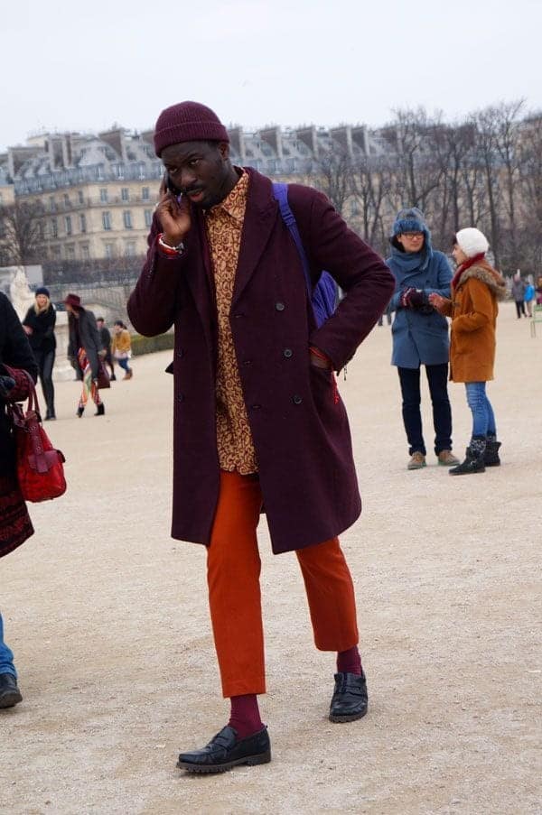 ↓ 7 – Winter Wear with Maroon Long Coat