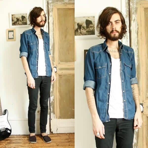 #14 – Slim Jeans with Denim Jacket