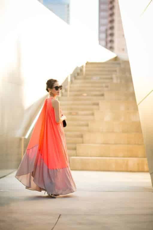 ↓ 15 – Head To Toe In Coral For Prom