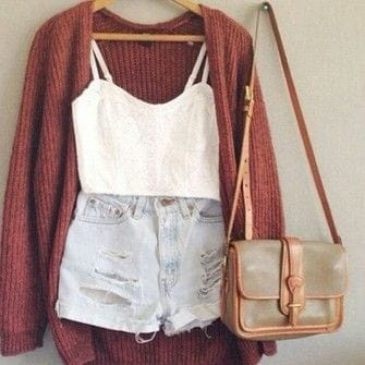 13 – Cardigans Definitely Go With High-waisted Shorts