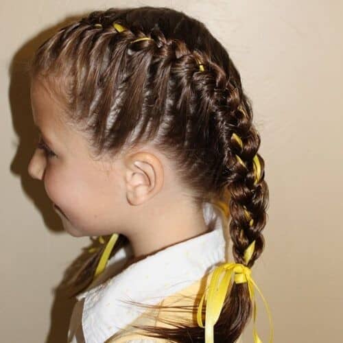 7 – Summer Hairstyle for School Girls